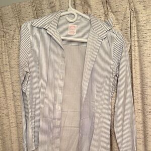 Brooks Brothers Classic Blue and White Striped Shirt